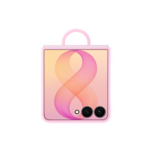 Samsung F776 Z Flip 8 Silicone Magnetic Ring Cover Pink EF-EF776CV